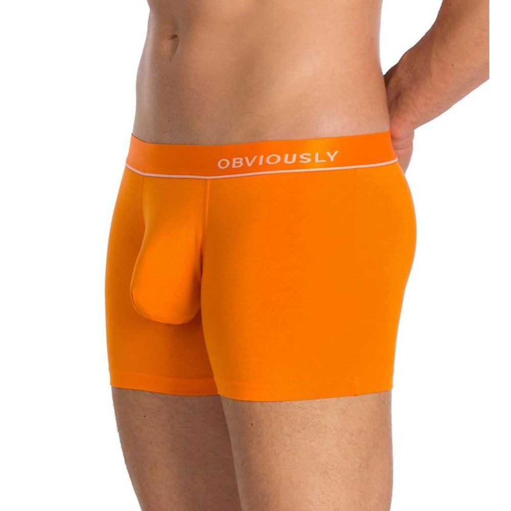 Obviously PrimeMan AnatoMAX 3 Inch Boxer Brief -  Orange  A00-1A
